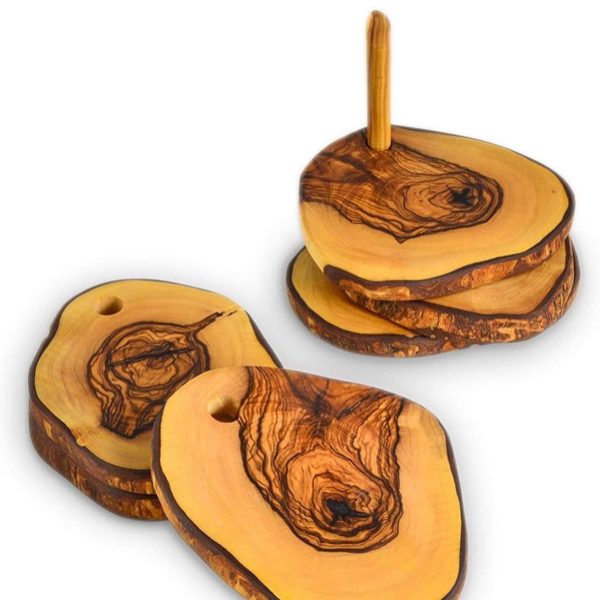 Natural Coaster with Stand