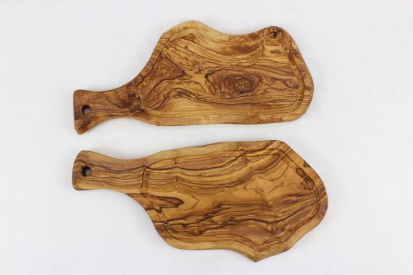 RUSTIC  STEAK BOARD WITH JUICE GROOVE & HANDLE