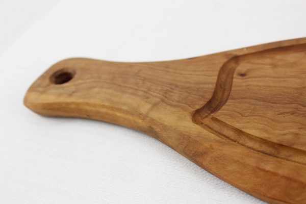 Rustic Steak Board with Juice Groove & Handle